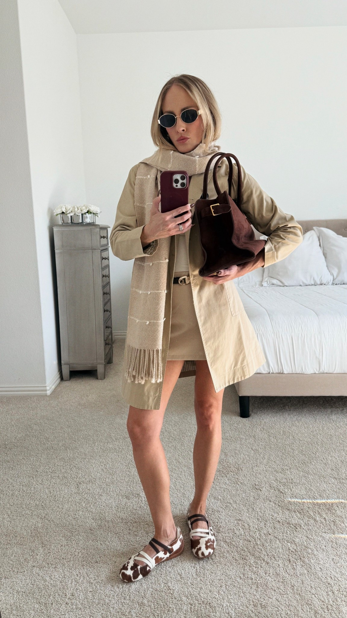 Love this neutral fall look! How do we feel about the cow print Puma Speedcat ballet flats?? 🙈

I’m ngl I was not a fan the first time I saw them—but then I oddly could not stop thinking about them, and now I’m literally obsessed 😂 they are so fun and COMFORTABLE af 

#LTKSeasonal #LTKootd #LTKFindsUnder100