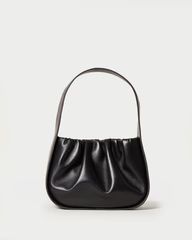 Aris Black Gathered Shoulder Bag | Loeffler Randall