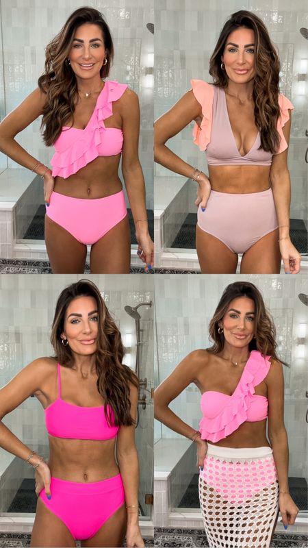 Hot pink swimsuit | ruffled swimsuit | amazon swimsuit 
Size mediums 


#LTKswim #LTKstyletip #LTKunder50