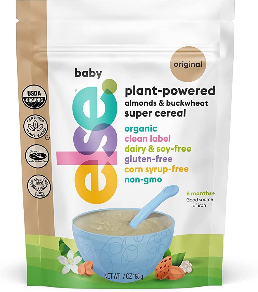 Else Nutrition Super Cereal For Babies 6 mo+, Made With Real Whole Plants for a Nutritionally Bal... | Amazon (US)