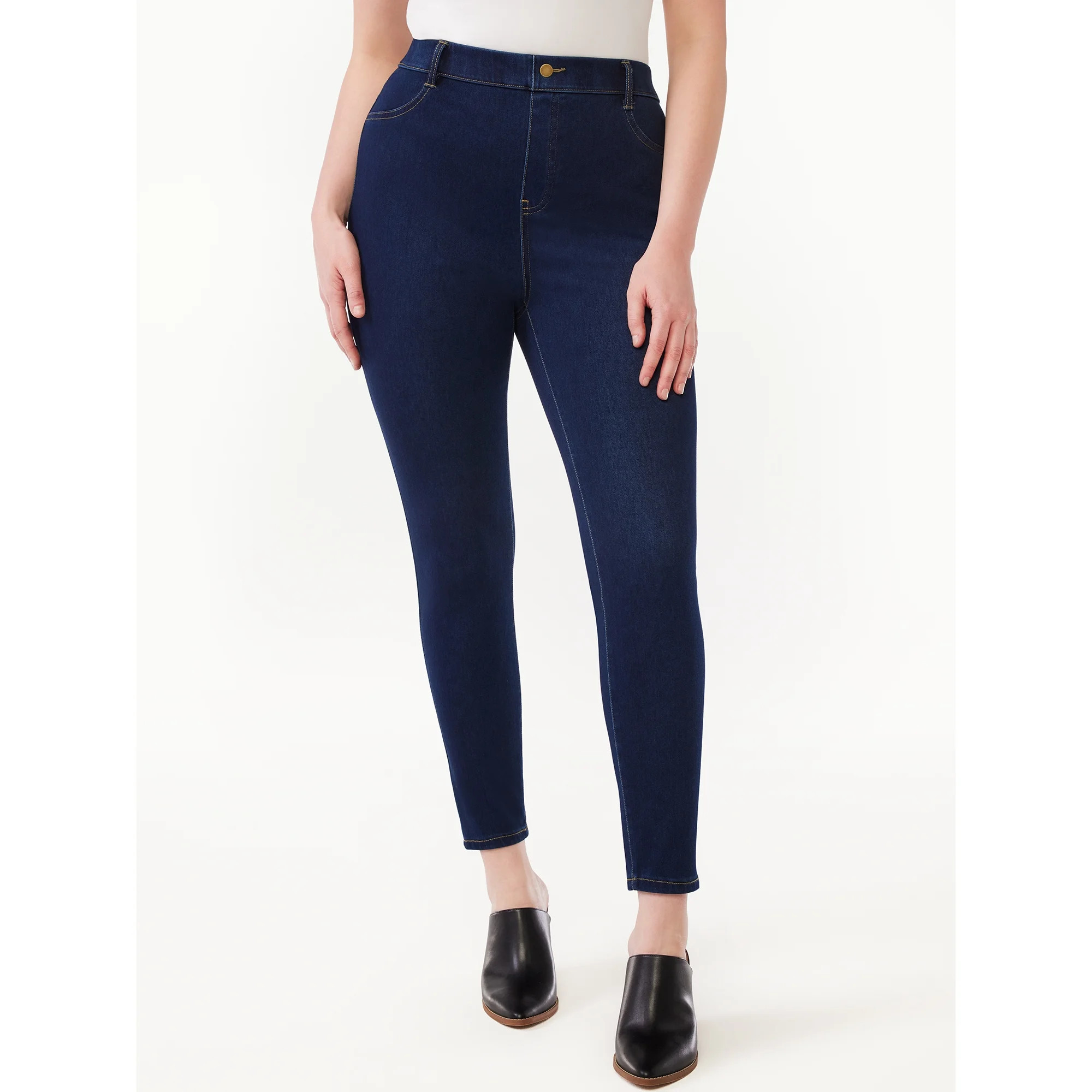 Time and Tru Women's High Rise Jeggings, 29" Inseam, Sizes XS-3XL | Walmart (US)