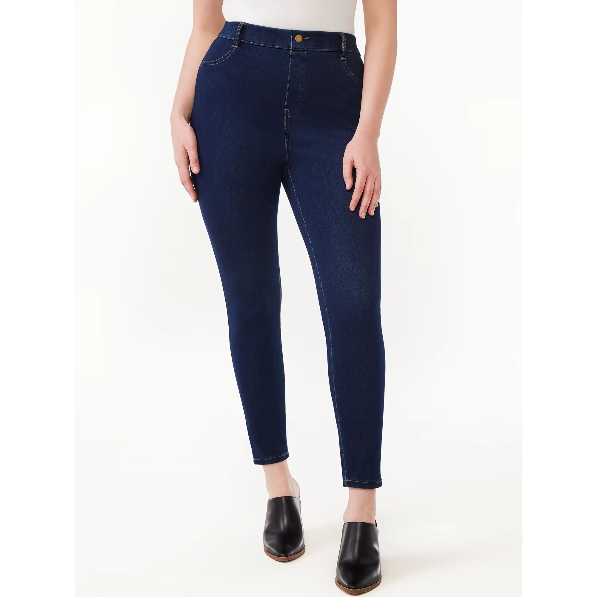 Time and Tru Women's High Rise Jeggings, 29" Inseam, Sizes XS-3XL | Walmart (US)