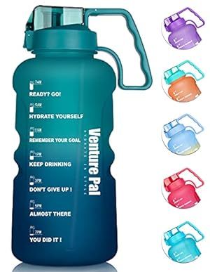 Venture Pal Large 1 Gallon/128 OZ (When Full) Motivational BPA Free Leakproof Water Bottle with Stra | Amazon (US)