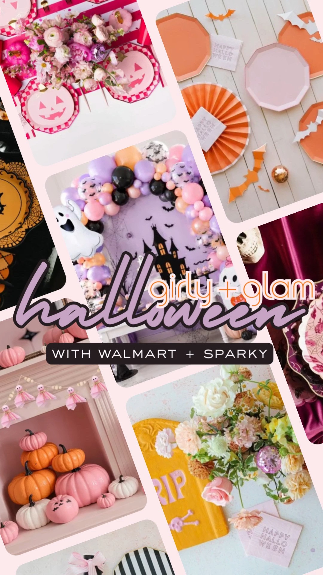 #ad #walmartpartner • thrilled to partner with @Walmart to make party planning a breeze with SPARKY, the digital AI shopping assistant = creating the cutest Halloween party is easy, efficient and on budget!