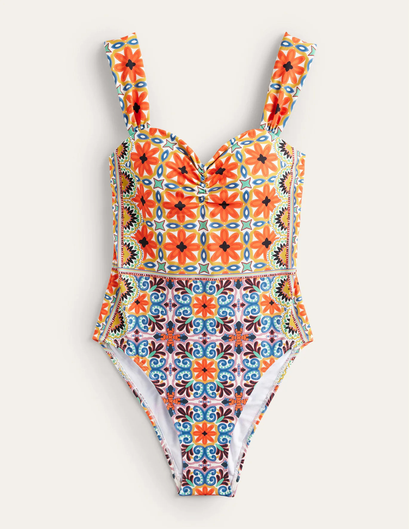 Pleated Sweetheart Swimsuit | Boden (US)