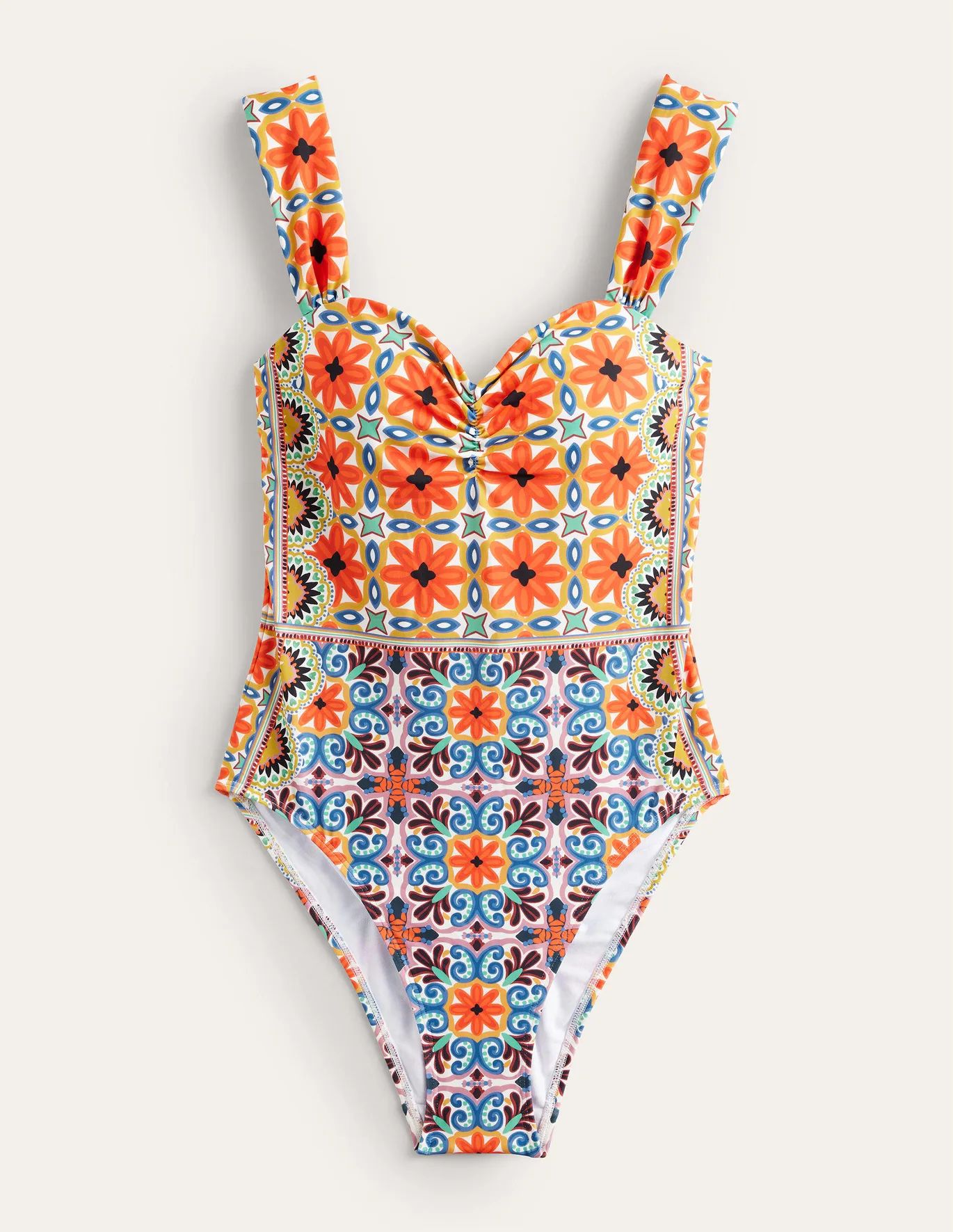 Pleated Sweetheart Swimsuit | Boden (US)