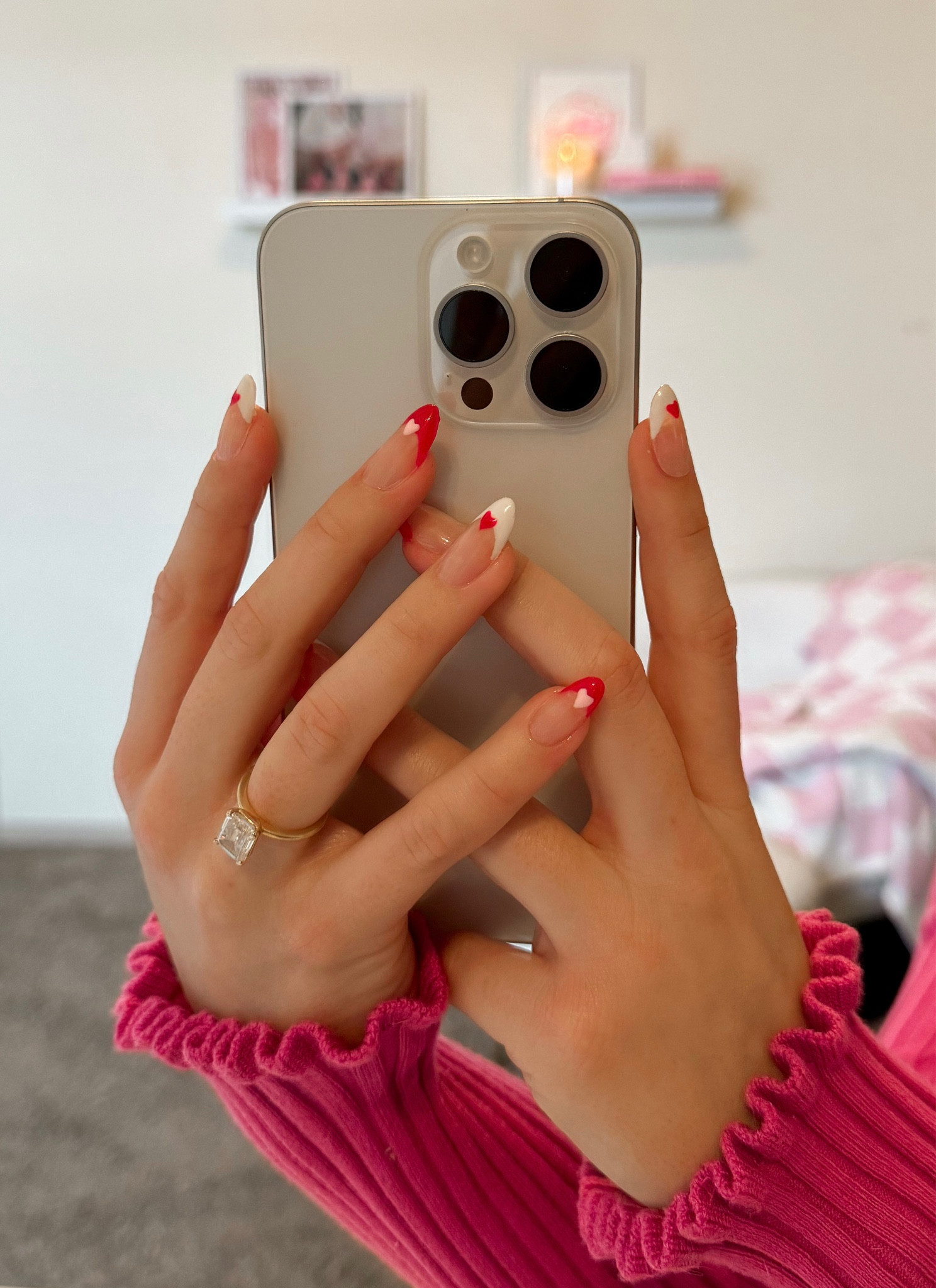 Valentines french tips 

#LTKbeauty