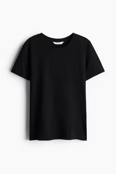 H & M - Cotton T-Shirt - Black | H&M (US + CA)