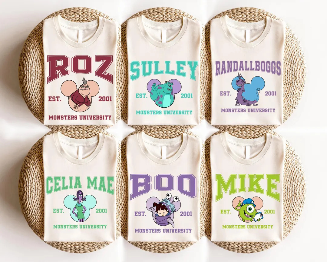 Disney Monsters University Shirt, Funny Monster Est Shirt, Disney Pixar Movie Shirt, Disneyland F... | Etsy (US)