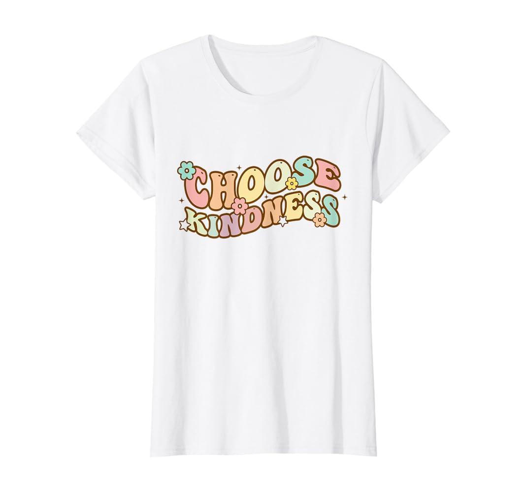 Retro Vintage Choose Kindness Lover Be Kind Women Girls T-Shirt | Amazon (US)