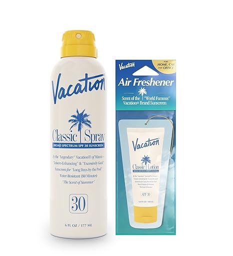 Vacation Classic Spray Sunscreen SPF 30 - Broad Spectrum Sunscreen Spray - Vegan Sunblock Spray -... | Amazon (US)