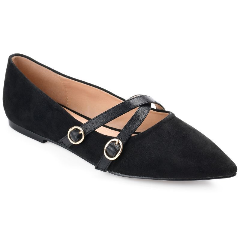 Journee Collection Womens Patricia Slip On Pointed Toe Ballet Flats | Target