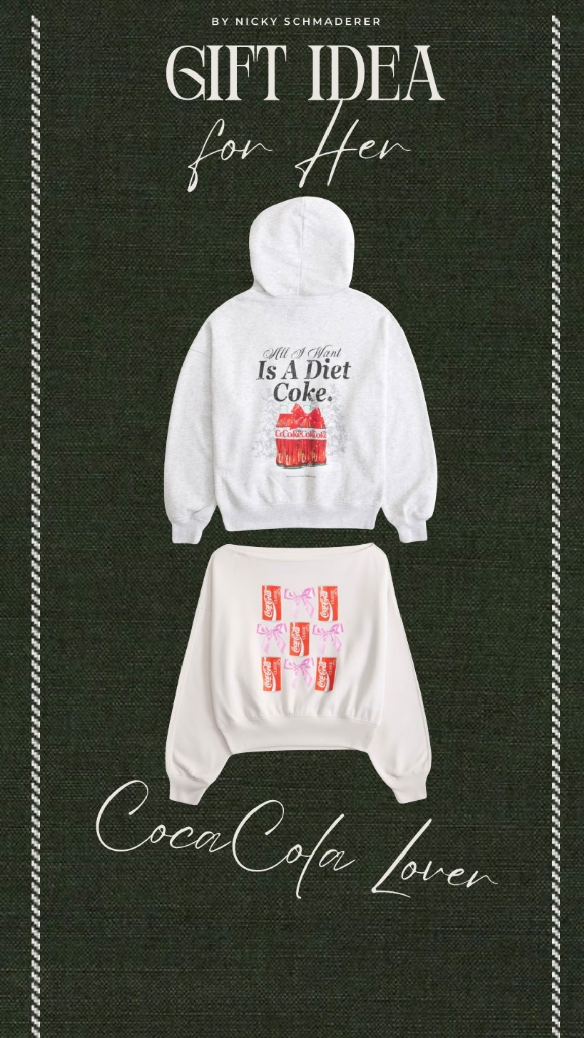 Cute gift idea for her! Coca Cola sweatshirts // perfect teen gift! 

Hoodie 
Sweatshirt 


#LTKSaleAlert #LTKGiftGuide #LTKHoliday