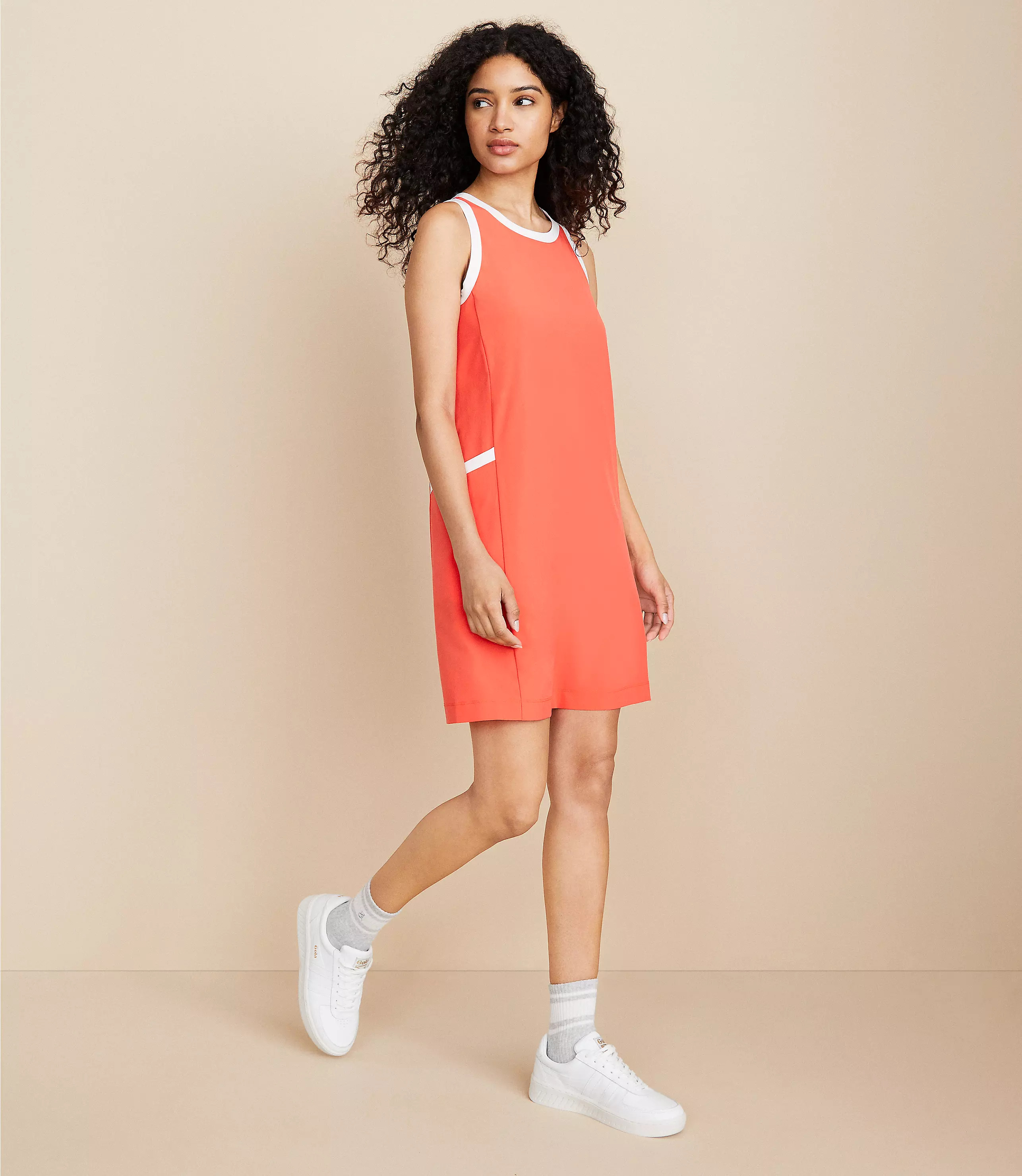 Lou & Grey Tipped Wanderweave Mini Pocket Dress | LOFT