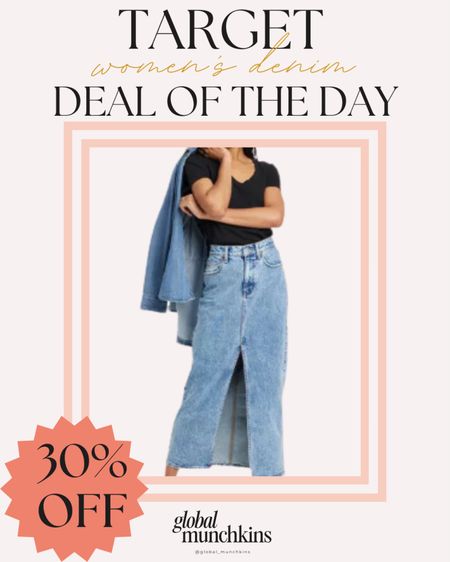 Deal of day during Target circle week! 30% off all women’s denim! I love my skirt, shorts and jeans from Target! Fits true to size, comfortable and stylish 

#LTKsalealert #LTKxTarget #LTKstyletip