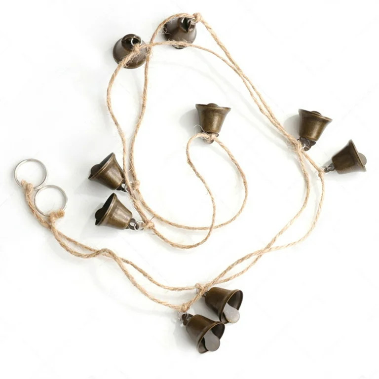 Rvasteizo Christmas Bell Brass Cow Shabby Style Rustic Metal Hanging Giant Cow Bells Decor | Walmart (US)