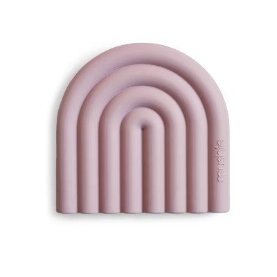 Mushie Rainbow Teether - Mauve | Target