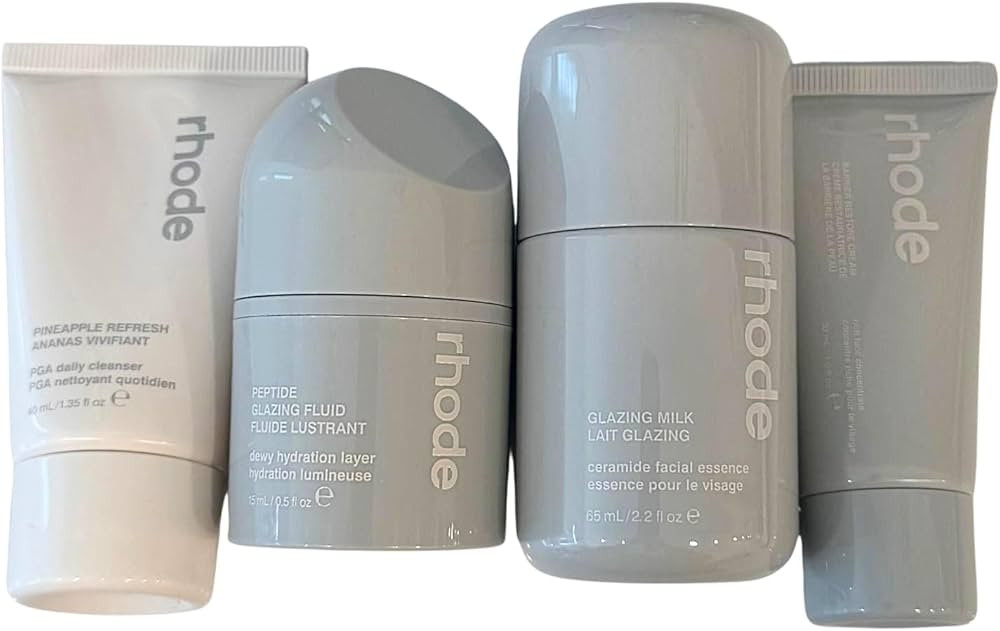 Rhode Mini Skincare Kit – 4-Piece Travel-Size Set with Pineapple Refresh Cleanser (1.35 fl. oz)... | Amazon (US)