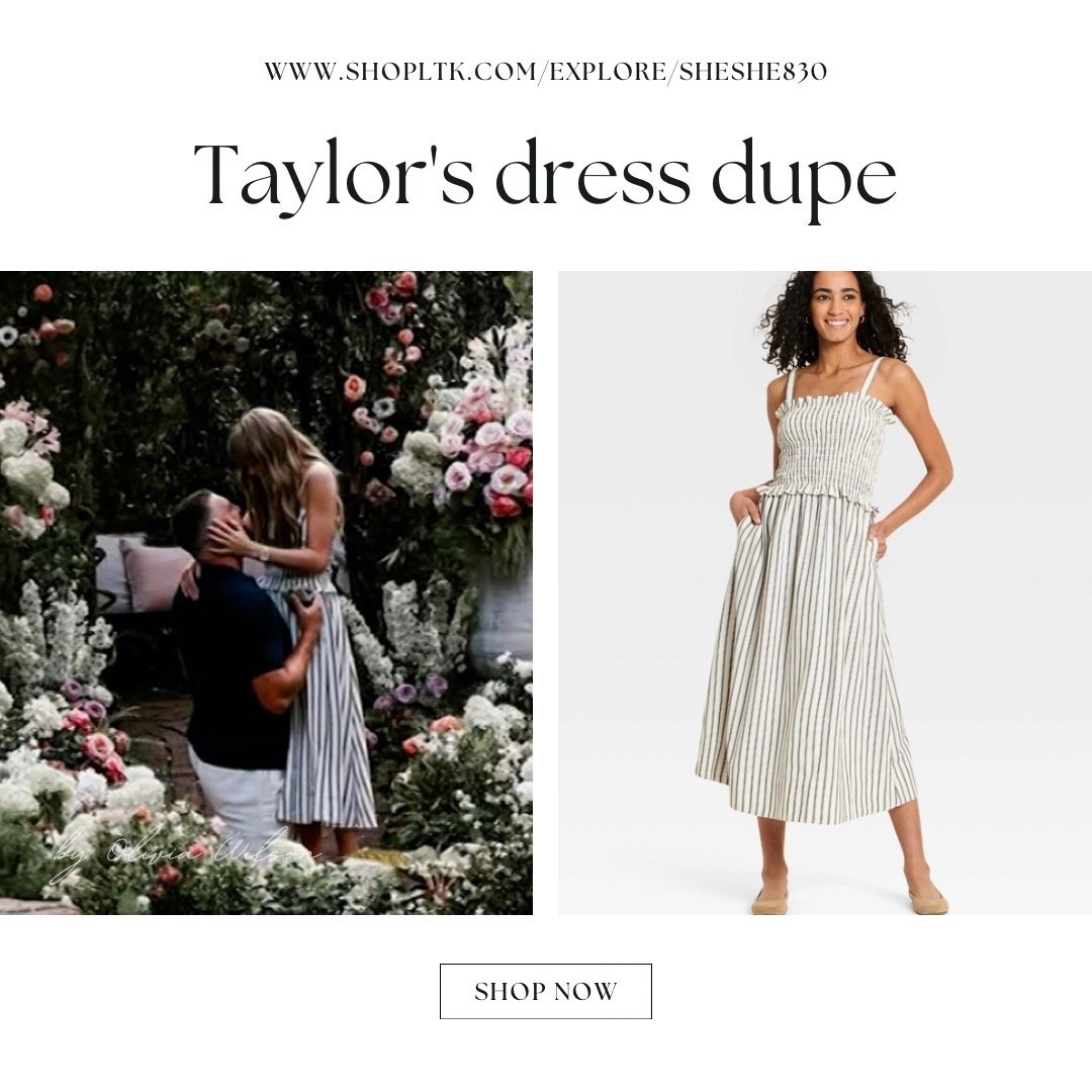 If you are looking for a dress like the one Taylor Swift wore in her engagement photos, now is your chance! We all know this we'll sell out. Especially at this price! Grab it now!!!

Dress, resort wear, spring dress, vacation dress, look for less 

#LTKTravel #LTKstorytime #LTKSeasonal