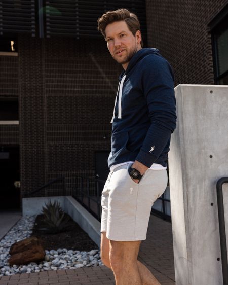 Weekend comfort in jockey shorts and hoodie. The lightweight fleece is perfect for this time of year and a casual outfit for spring. 

#LTKmens #LTKSeasonal #LTKunder50