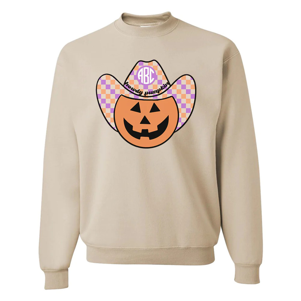 Monogrammed 'Howdy Pumpkin' Crewneck Sweatshirt | United Monograms