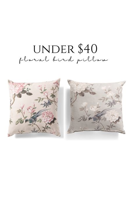 My floral bird pillows are back in stock and under $40!! 24 inch feather fill inserts  🙌🏻 even prettier in person 😍

#LTKSaleAlert #LTKFindsUnder50 #LTKHome