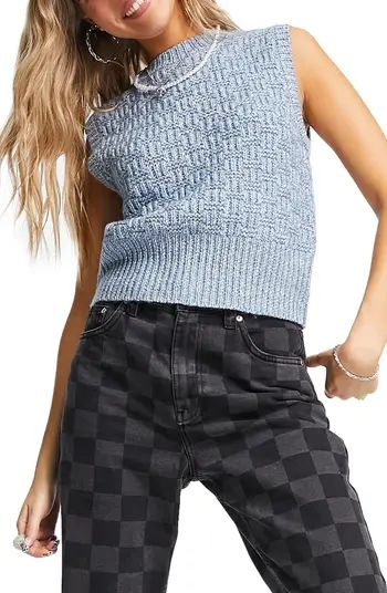 Topshop Basket Stitch Sleeveless Top | Nordstrom | Nordstrom