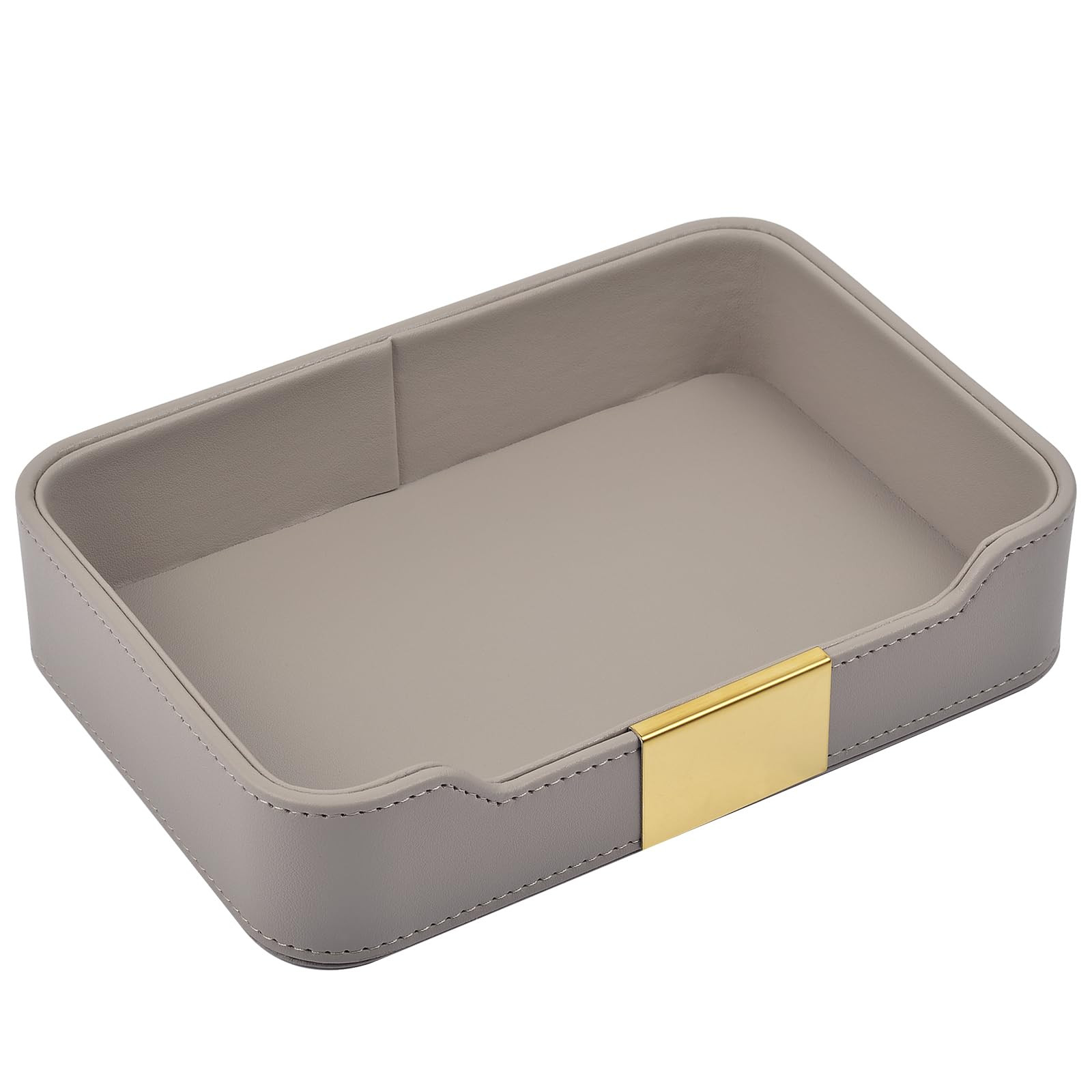 Luxury Leather Valet Tray Desktop Storage Organizer,Bedside Vanity Catchall Tray Nightstand Caddy... | Amazon (CA)