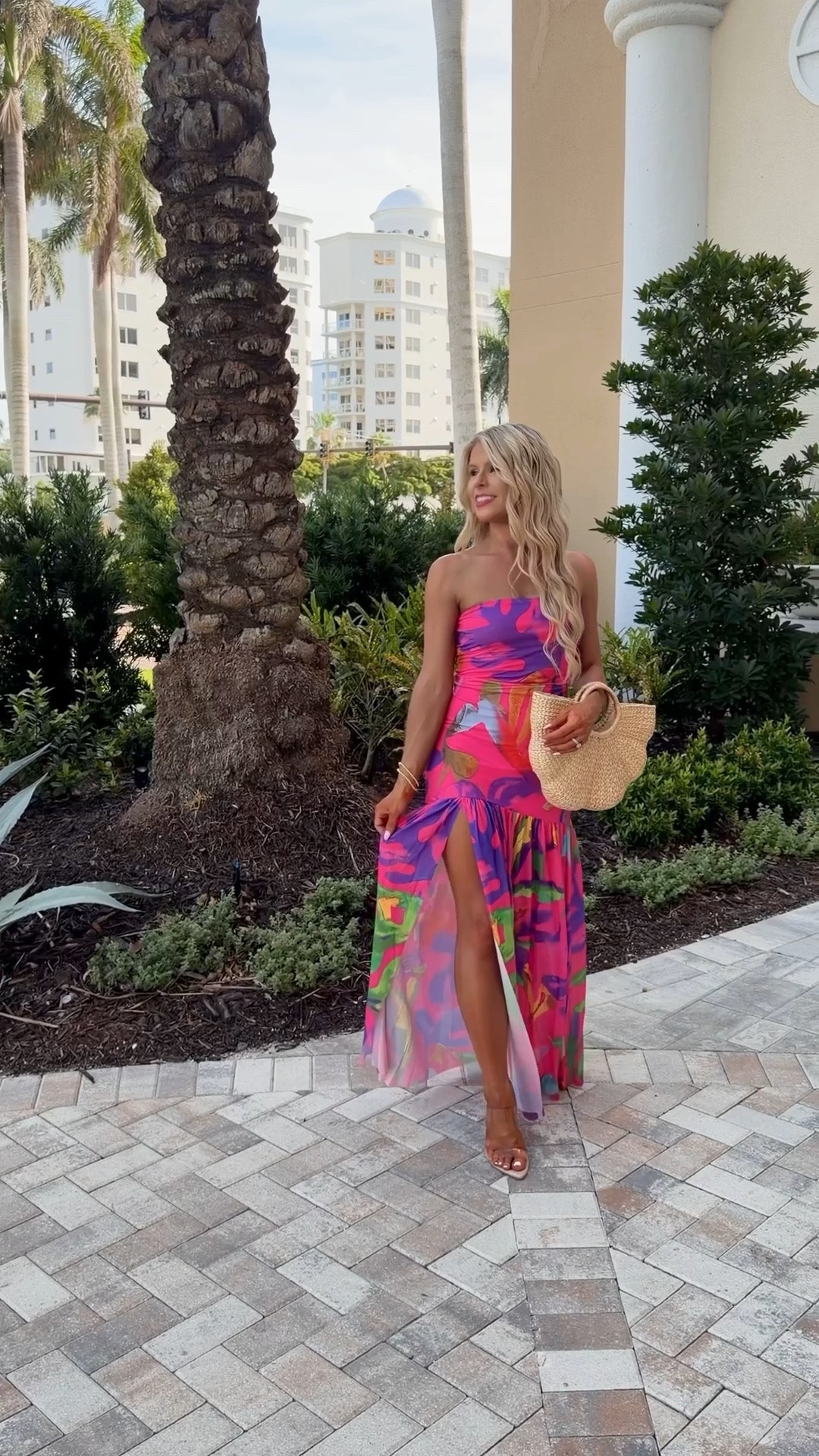 Summer Dress, Resort Dress, Vacation Dress, Strapless Dress, Resortwear Dress, Maxi Dress with High Slit, Tropical Dress, Pink Dress, Date Dress, Wedding Guest Dress

#LTKootd #LTKSaleAlert #LTKSeasonal