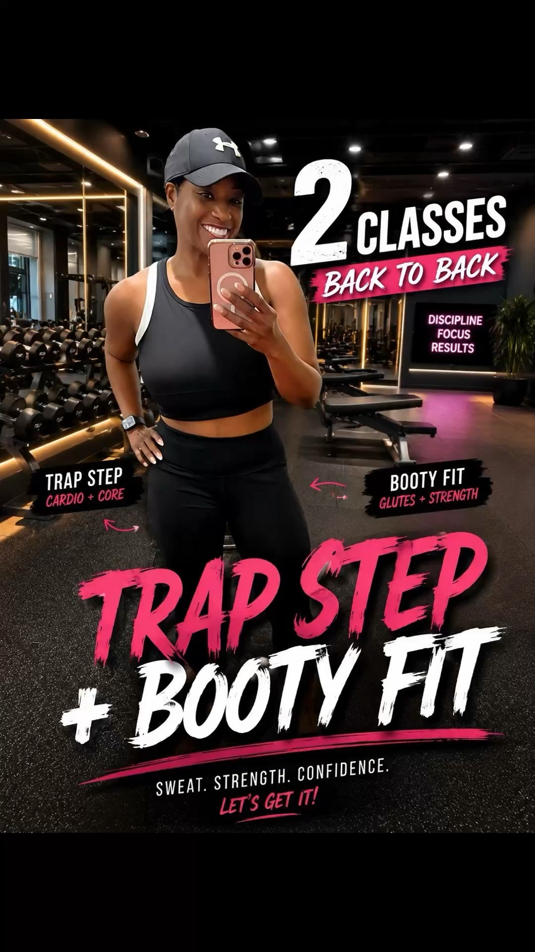 Two classes. One mission: survive. 😂
I stacked Trap Step and Booty Fit back to back and let’s just say… my legs may never forgive me.

But there’s something powerful about showing up for yourself even when it would be easier not to. Strong body, stronger mindset.

#LTKdayinmylife #LTKfitnessgoals #LTKActive