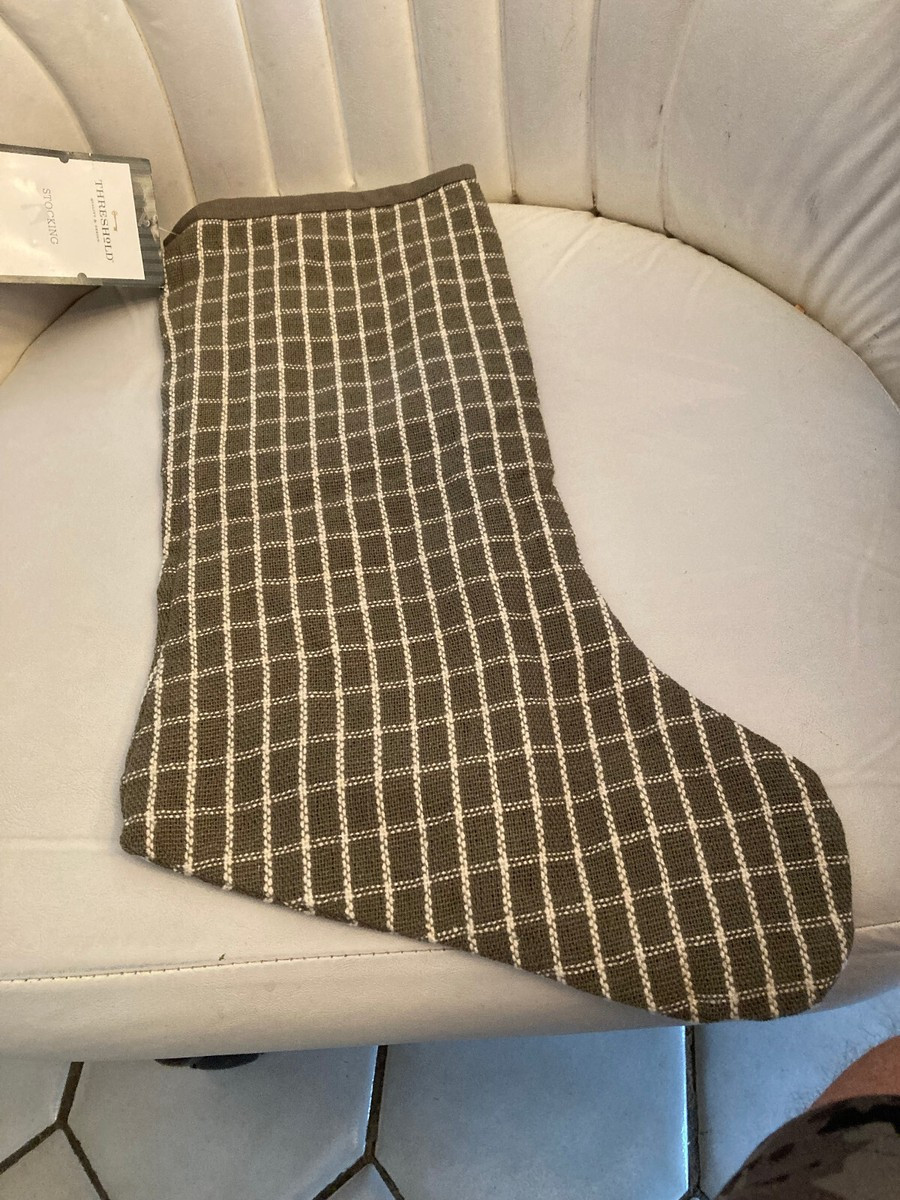 Threshold - Studio McGee Windowpane Holiday Stocking Green Plaid Target  - NEW | eBay US
