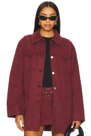 AFRM The Belted Workwear Jacket in Port Royale from Revolve.com | Revolve Clothing (Global)