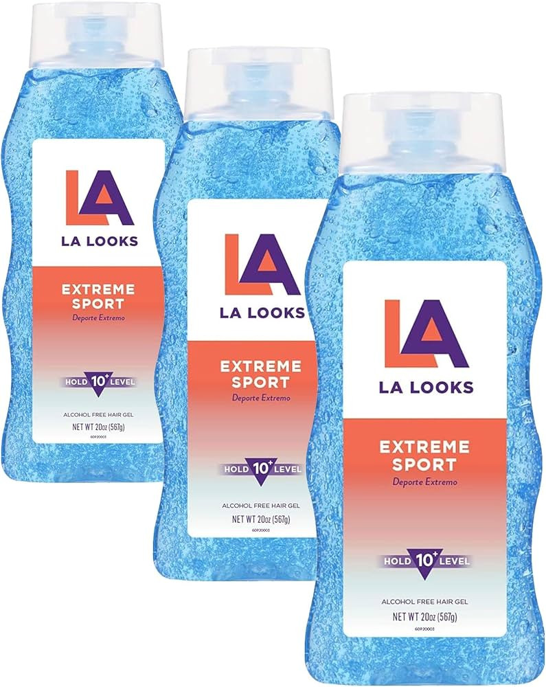 LA Looks Styling Hair Gel Extreme Sport 20 Oz Hold for High Performance Activity, (Pack of 3) | Amazon (US)