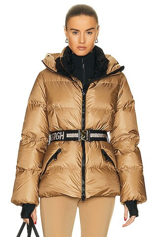 Goldbergh Snowmass Puffer Jacket in Latte | FWRD | FWRD 