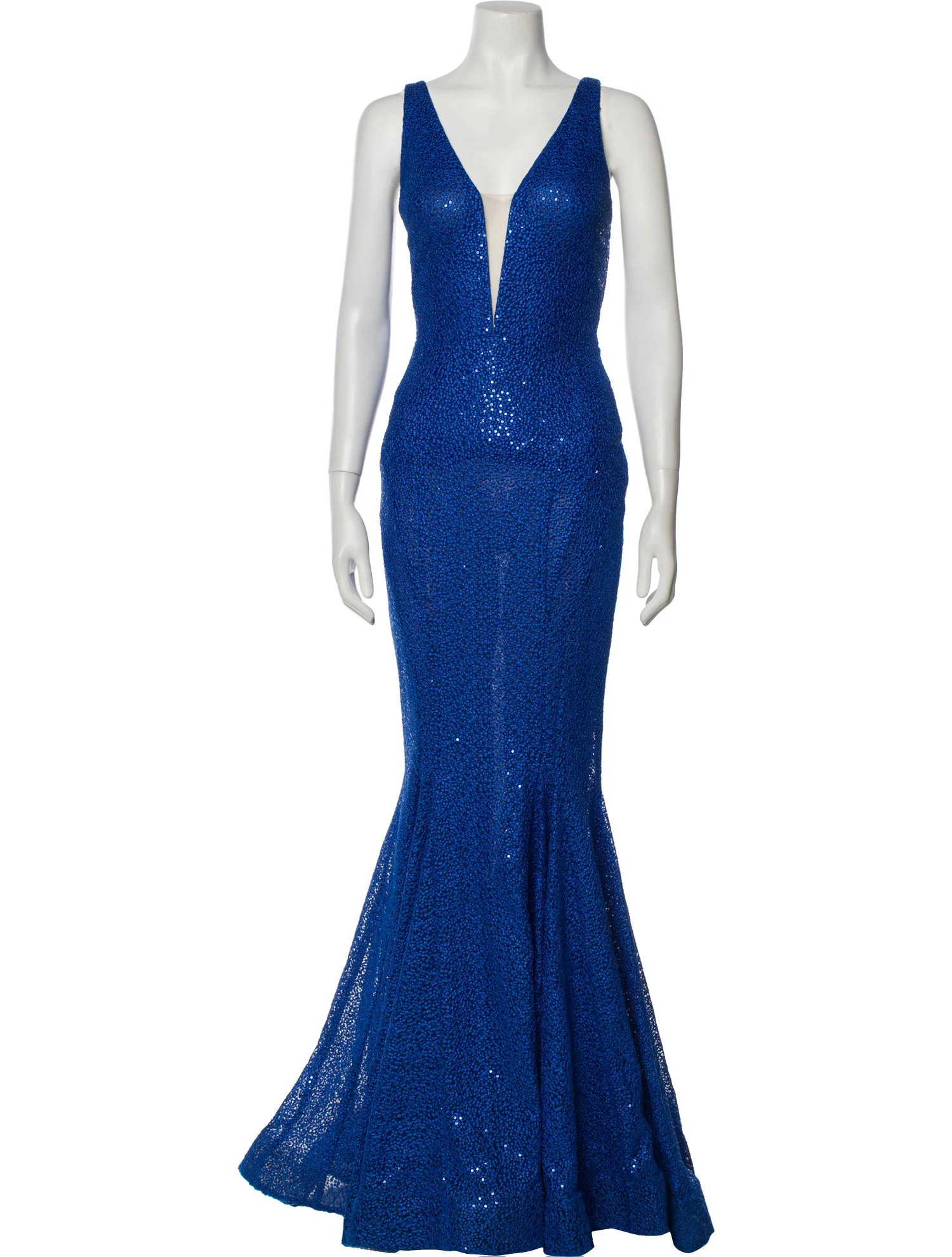 Plunge Neckline Long Dress | The RealReal