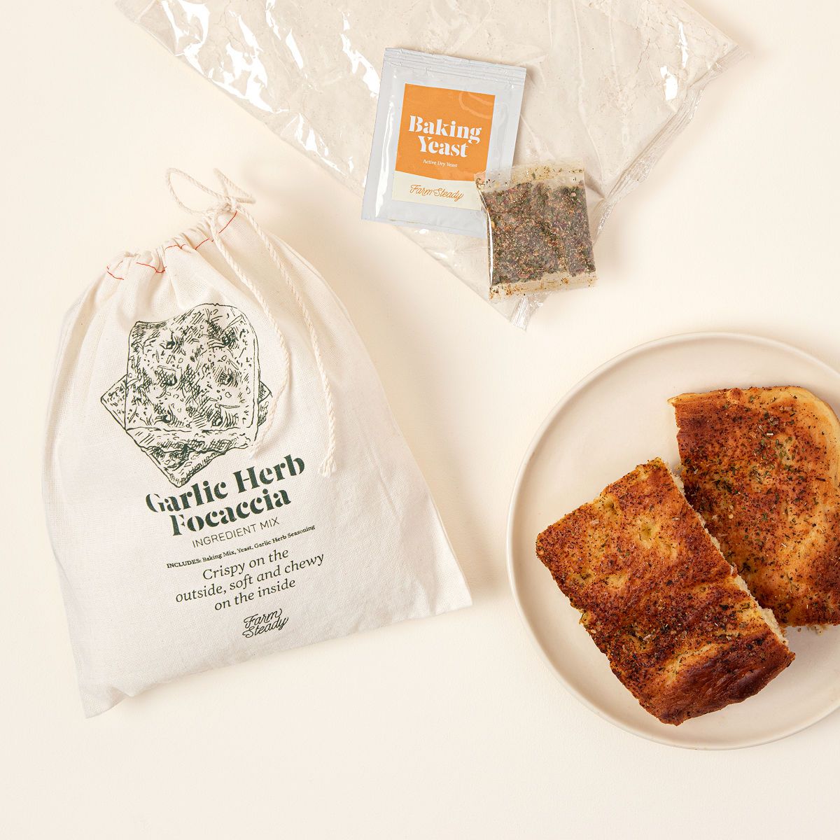 Make Your Own Garlic Herb Focaccia Kit | UncommonGoods