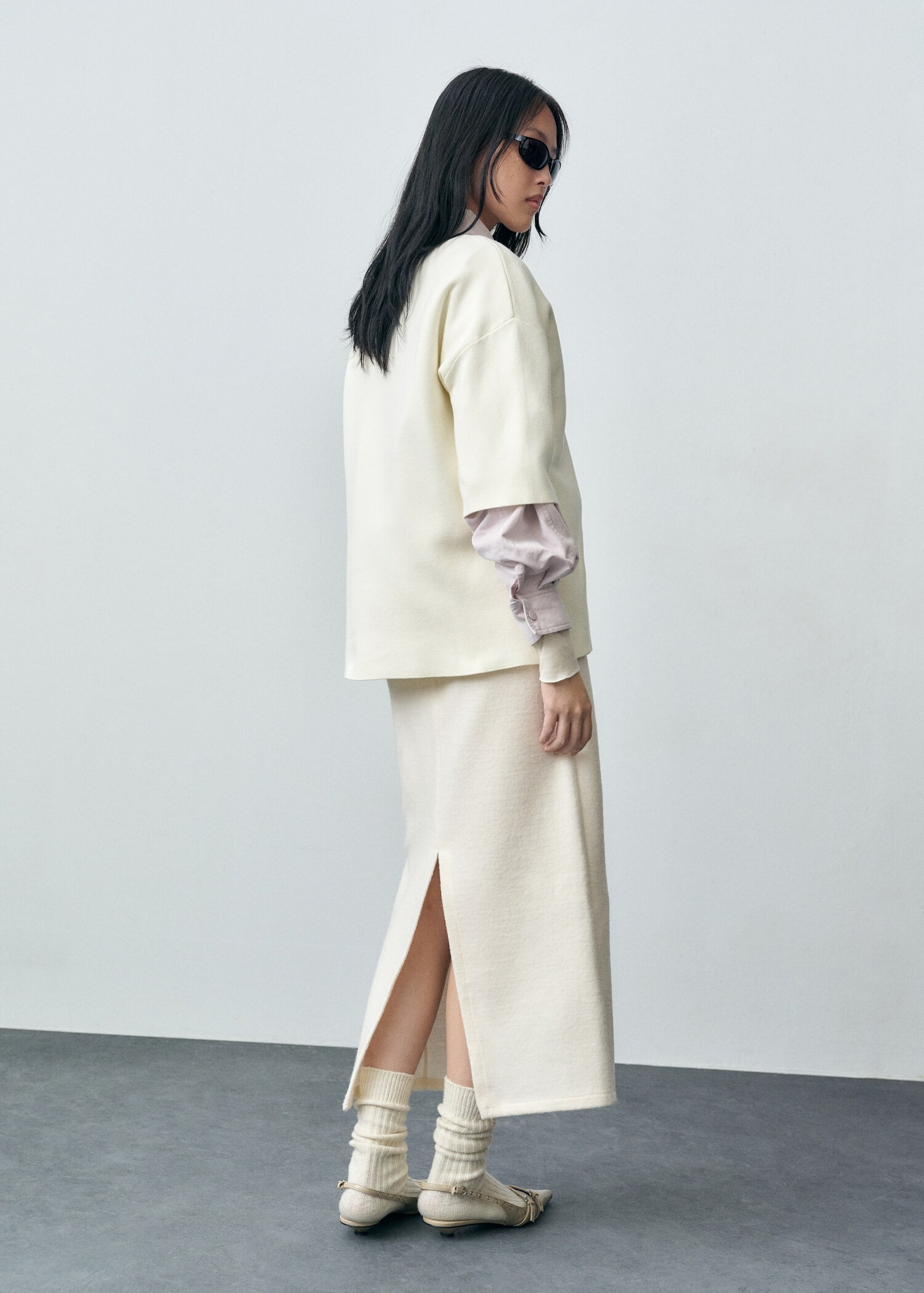 Short-sleeved fine-knit sweater - Women | MANGO USA | Mango (US/MX/AU)