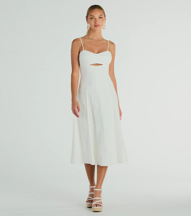 Sensational Delight Sweetheart Cutout Midi Dress | Windsor Stores