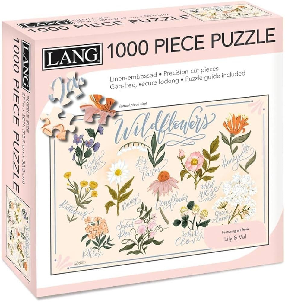 Amazon.com: Lang Wildflowers Puzzle - 1000 PC (5038054), Multicolor : Toys & Games | Amazon (US)