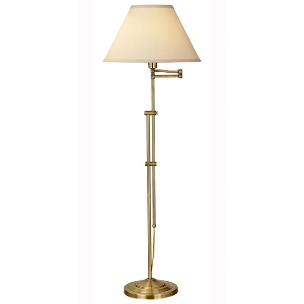 47-63 in. Floor Lamp with Swing Arm | Wayfair Professional