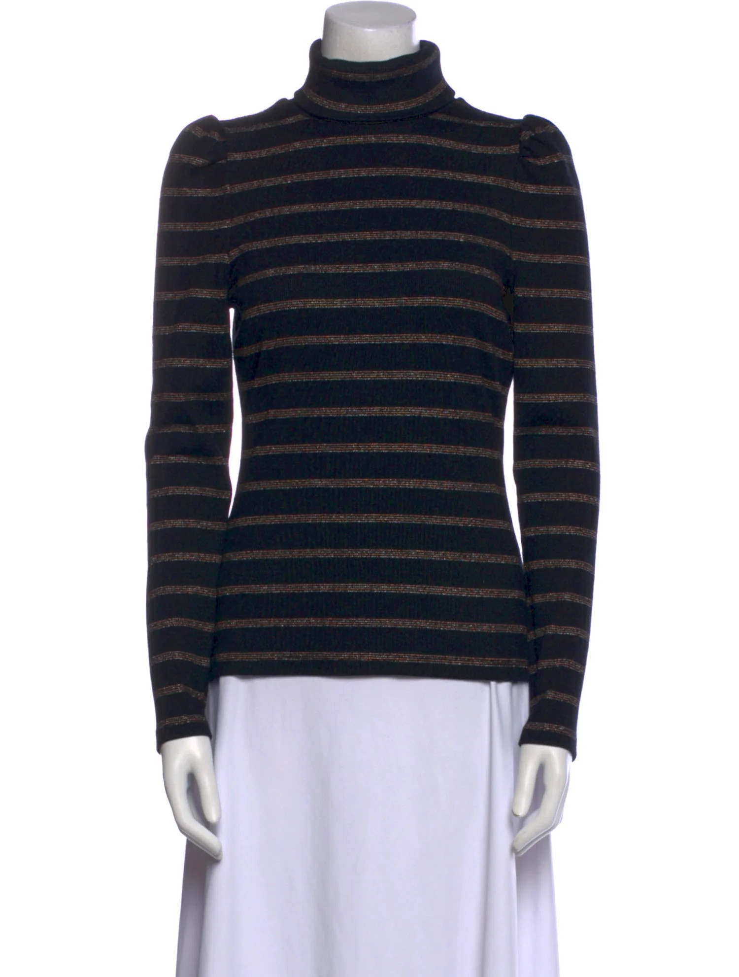 Striped Turtleneck Sweatshirt | The RealReal