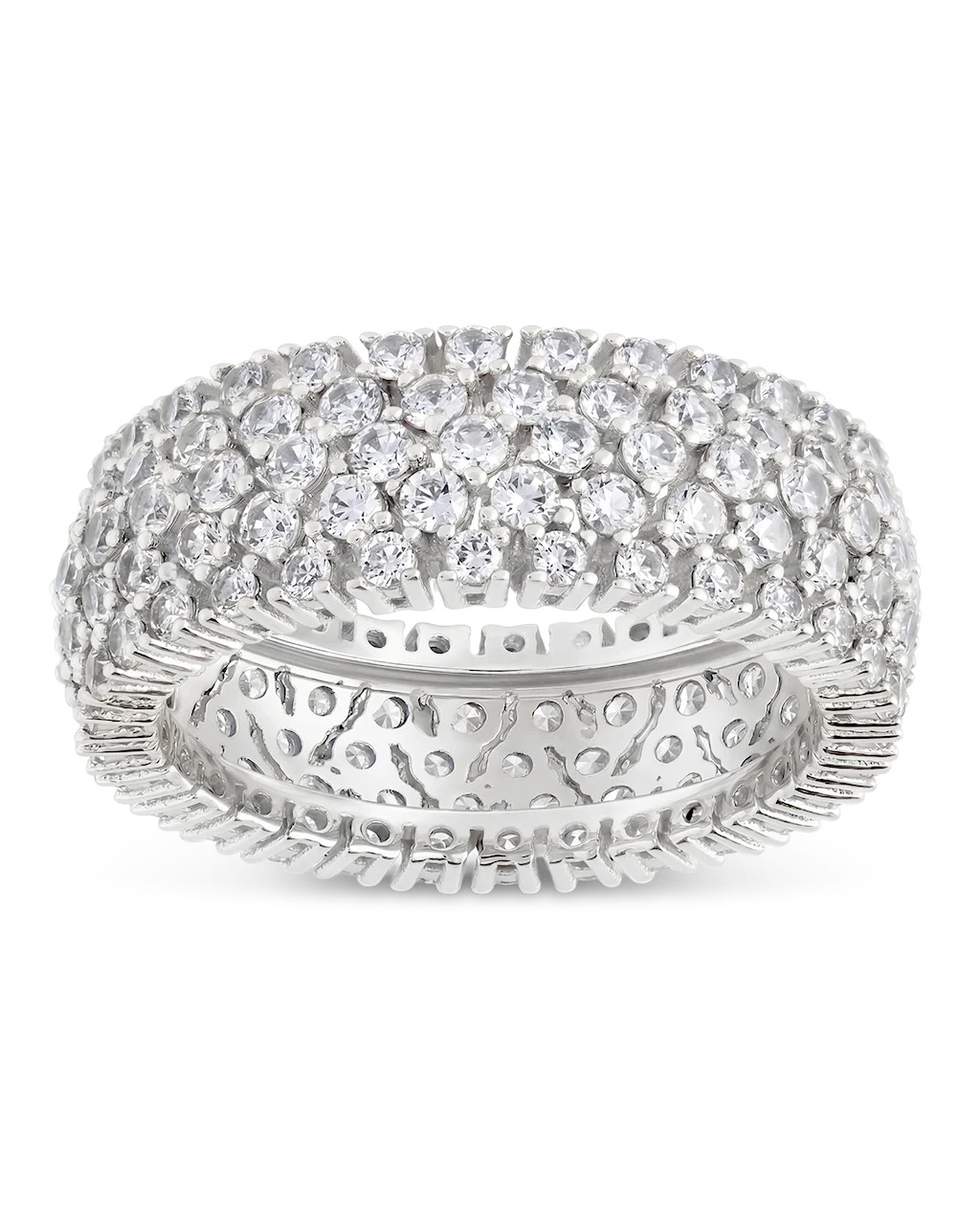 Sterling Silver Yvonne CZ Stacking Ring | Sterling Forever