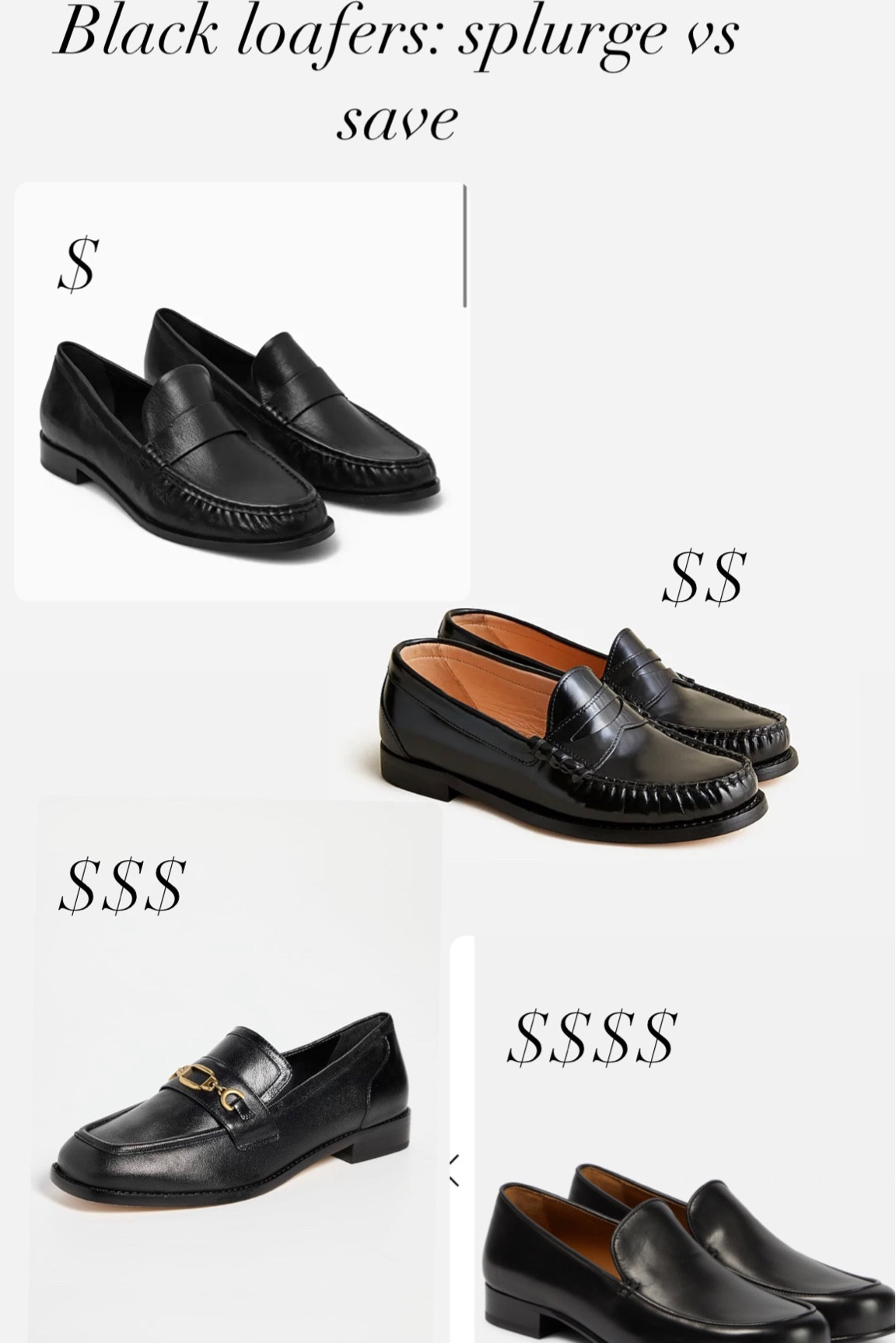 Black loafers at every price point, fall shoes, fall trends 

#LTKstyletip #LTKshoecrush