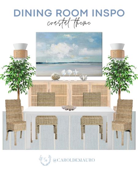 Achieve that coastal themed dining room inspo with these neutral and wood home decor and furniture!
#furniturefinds #diningroomrenovation #homedecor #springrefresh

#LTKStyleTip #LTKSeasonal #LTKHome