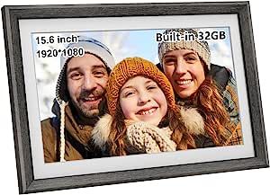 Large 15.6 Inch frameo 32GB Storage WiFi Digital Picture Frame 1920 * 1080 IPS FHD Smart Digital ... | Amazon (US)
