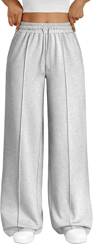 Trendy Queen Womens Wide Leg Sweatpants Baggy Loose Fall Barrel Casual Lounge Athletic Pants Comf... | Amazon (US)