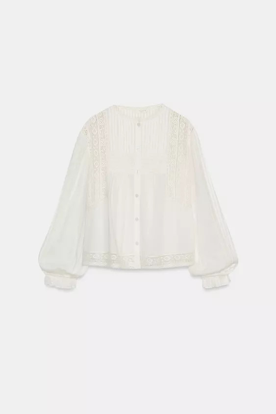 ZW COLLECTION EMBROIDERED SHIRT | Zara UK