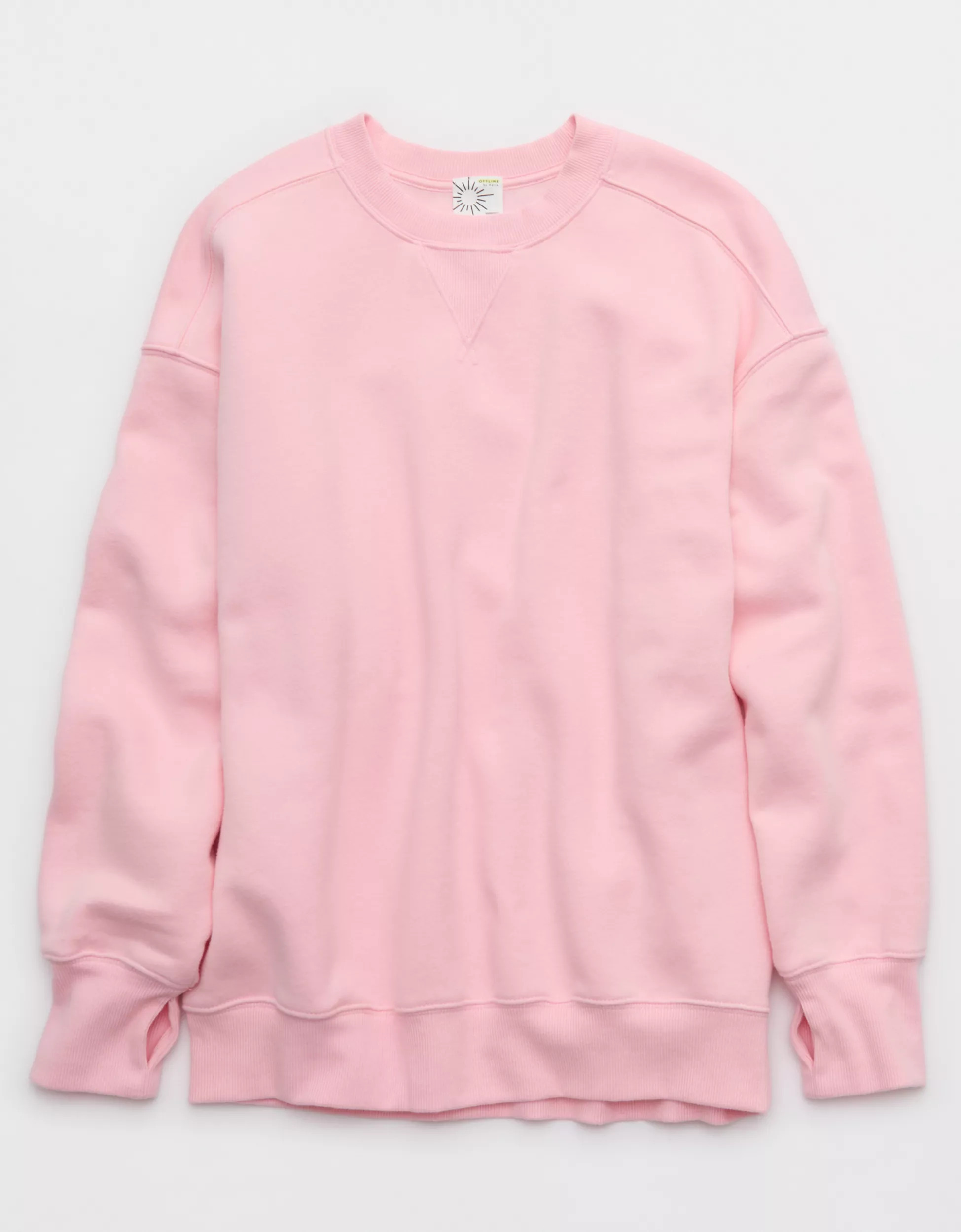 OFFLINE By Aerie Cloud Fleece Oversized Crewneck Sweatshirt | Aerie