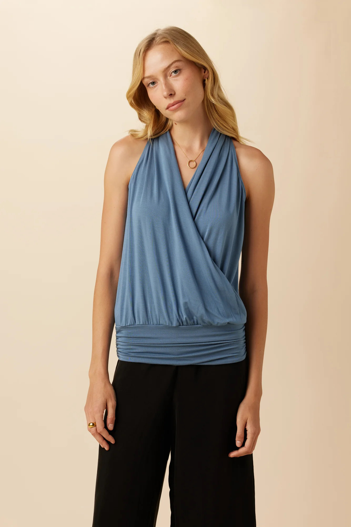 Agnes Dream Knit Top - Horizon | Amour Vert