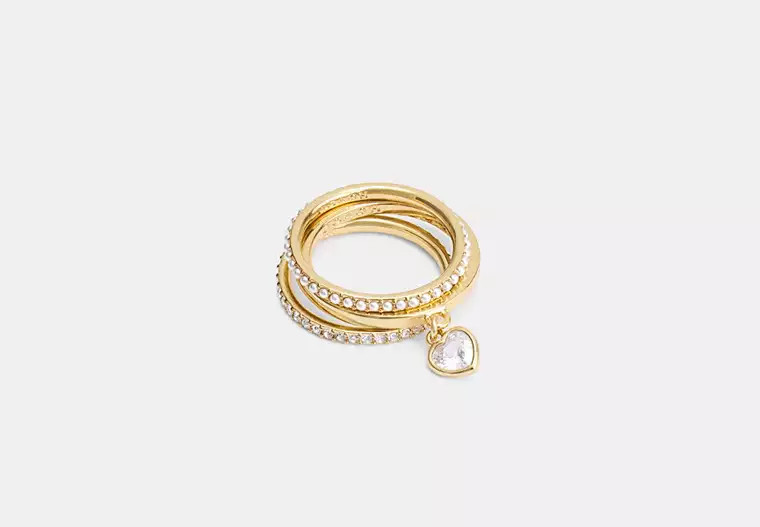 Pearl Heart Ring Set | Coach (US)